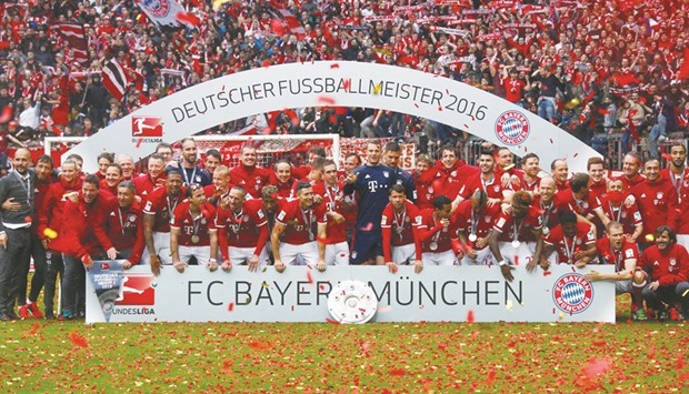 Bayern Munich recently strolled to their fifth successive German title, lifting the trophy with three matches to spare. (Reuters)