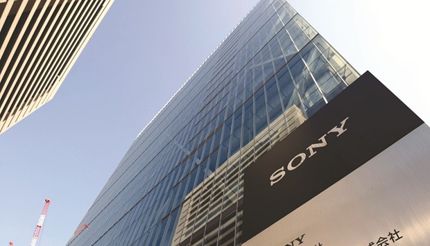 The headquarters of Sony Corp is seen in Tokyo. The Tokyo-based company rose 3% to u00a53,873 at the close in Tokyo yesterday after forecasting operating profit of u00a5500bn for the fiscal year through March 2018, thanks to continued dominance in gaming and strong growth in phone-camera chips.