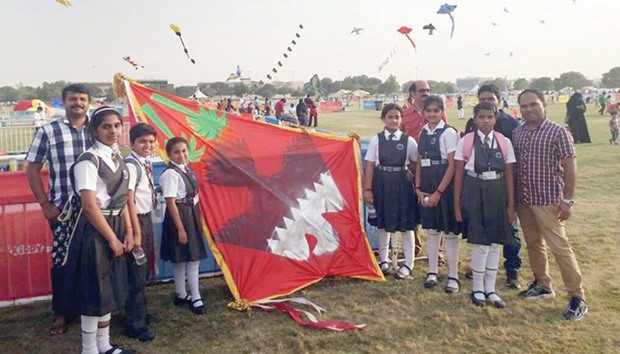A team of six students from Birla Public School won the third position in the first international kite flying competition held at the Aspire Park recently.