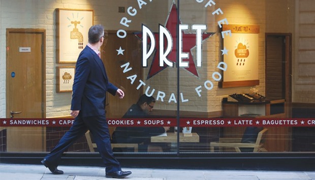 A pedestrian passes a Pret A Manger sandwich store, operated by private equity firm Bridgepoint, in London. By looking at listing in New York rather than London, where Pret is based, the company is signalling its intention of making a bigger push into the rapidly expanding US market for healthier alternatives to burger chains and other fast-food outlets.