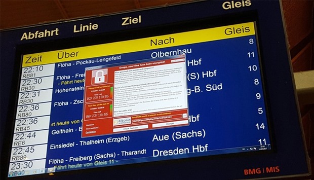 Cyberattacks on electronic timetable display at the railway station in Chemnitz, eastern Germany