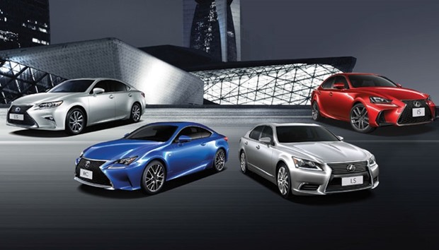 Some of the Lexus models.