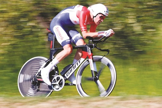 Dutch cyclist Tom Dumoulin from Team Sunweb.