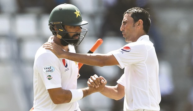 TWO OF A KIND: Misbah-ul-Haq, left, and Younis Khan.