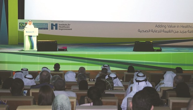 Dr Abdullatif al-Khal speaking at the event.