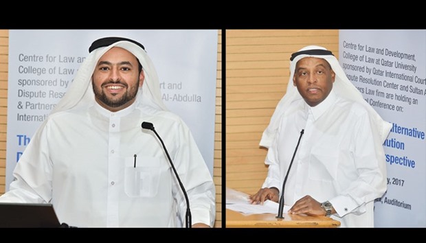 LEFT: Dr Mohamed Abdulaziz al-Khulaifi.  RIGHT: Sultan al-Abdulla