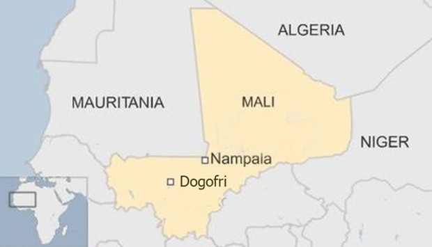 The attack took place on a road between Dogofri and Nampala