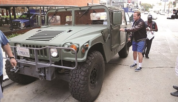 The giant Hummer is one of the former California Governoru2019s favourite cars