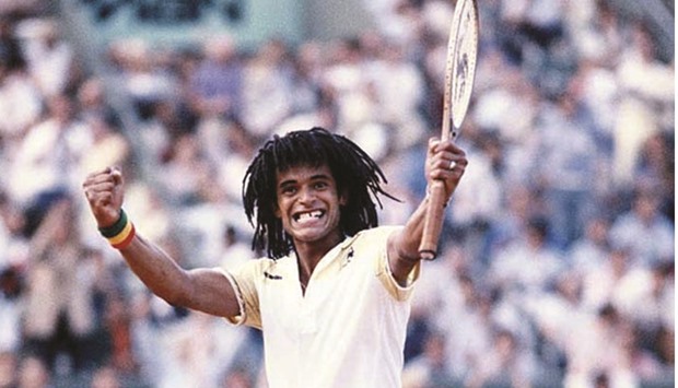 Yannick Noah: The last Frenchman to win the French Open.