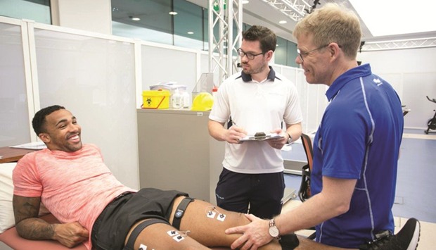 AFC Bournemouth striker Callum Wilson (left) recently completed a three-week treatment plan at Aspetar.