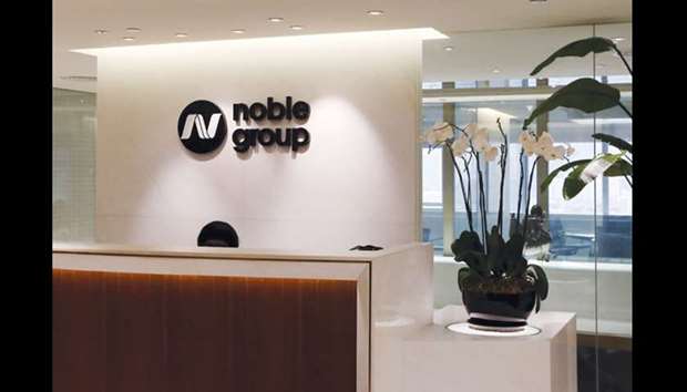 Noble asked for a trading halt after its shares dropped as much as 32% in heavy volume to S$0.40, the lowest since 2001, in the first 36 minutes of trading yesterday.