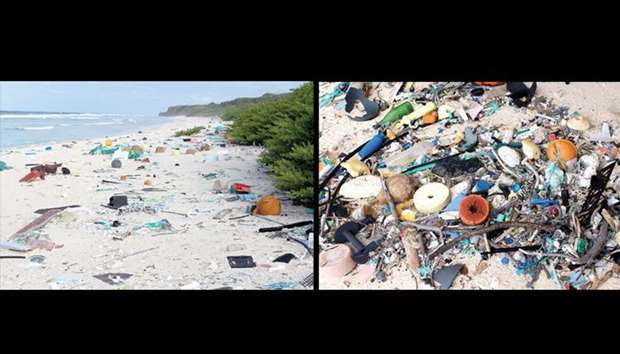Plastic debris on East Beach, Henderson Island. Scientists have long warned about rampant pollution of the worldu2019s oceans.