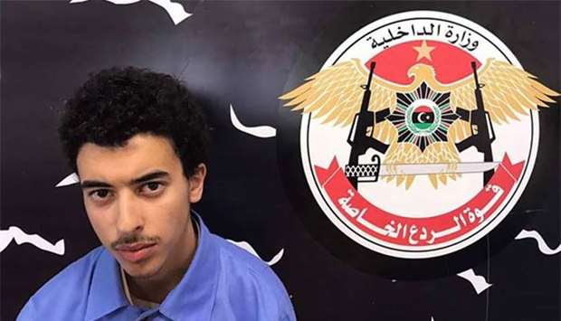 A photo released on the Facebook page of Libya's Ministry of Interior's Special Deterrence Force on Wednesday claims to show Hashem Abedi, the brother of the man suspected of carrying out the bombing in Manchester, after he was detained in Tripoli for alleged links to Islamic State.