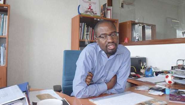 Kenyan lawyer Allan Maleche talks to AFP at his office in Nairobi.