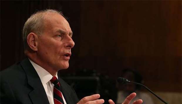 Homeland Security Secretary John Kelly says there's a ,real threat against aviation,.