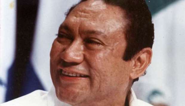 Panamanian strongman Manuel Antonio Noriega is seen in this file picture.