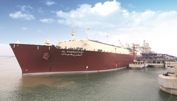 Q-Flex LNG vessel u2018Al Kharaitiyatu2019, which delivered the LNG cargo to CNOOCu2019s Yuedong terminal.