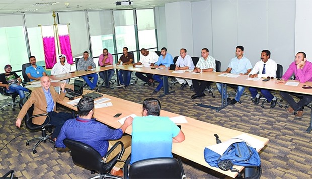 A training session for municipality inspectors about the new programme