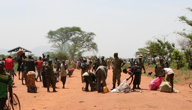 people fleeing their homes in DR Congo