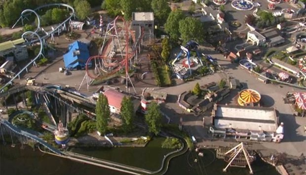 The incident happened at the Drayton Manor park in Staffordshire.