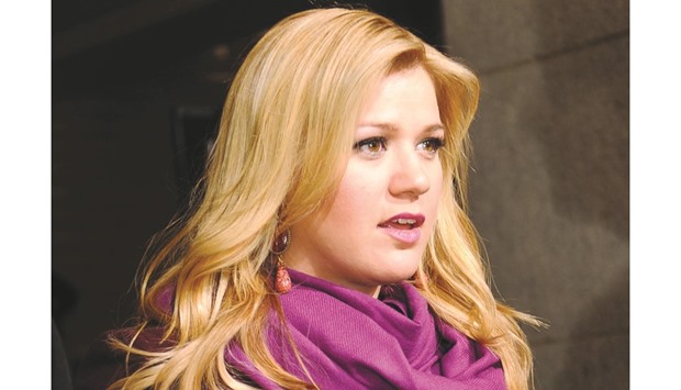 Singer Kelly Clarkson.