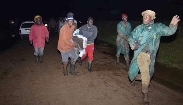 The Kenyan Red Cross estimates that up to 500 families were affected by the disaster