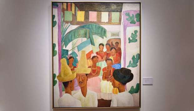 ,The Rivals, by Diego Rivera is seen during a Christie's preview presenting the collection of Peggy and David Rockefeller