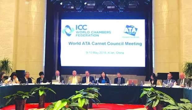 Dignitaries at the council meeting hosted recently by the International Chamber of Commerceu2019s World Chambers Federation in Xiu2019an, China.
