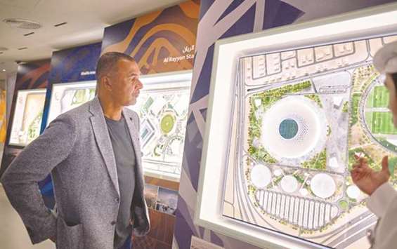 Former AC Milan star and Netherlands captain Ruud Gullit recently took a tour of Supreme Committee for Delivery & Legacyu2019s Pavilion at Al Bidda Tower.