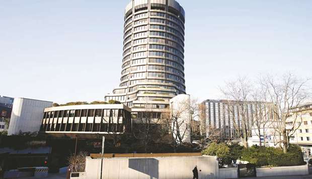 An exterior view of the Bank for International Settlements in Basel (file). The BIS warned last year that the next recession will perhaps be triggered by a financial cycle bust, mirroring the events of 2001 and 2008.