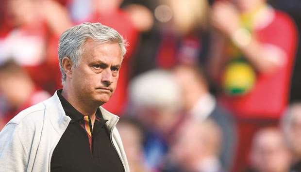 Manchester Unitedu2019s Portugese manager Jose Mourinho. (AFP)