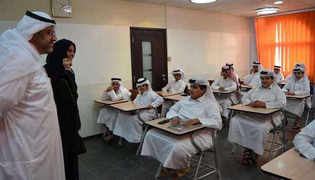 Fawzia al-Khater during her visit.rnrn
