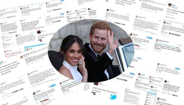 Over six million people tweeted on Prince Harry's marriage to Meghan Markle