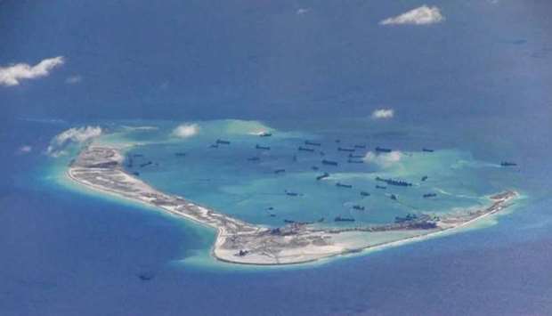 China claims most of the South China Sea.