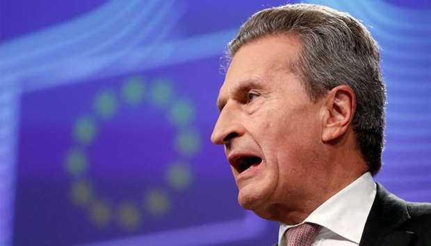 EU Budget Commissioner Guenther Oettinger