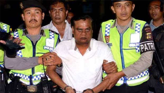 Indonesian police escort Chhota Rajan during his deportation in November 2015. File picture