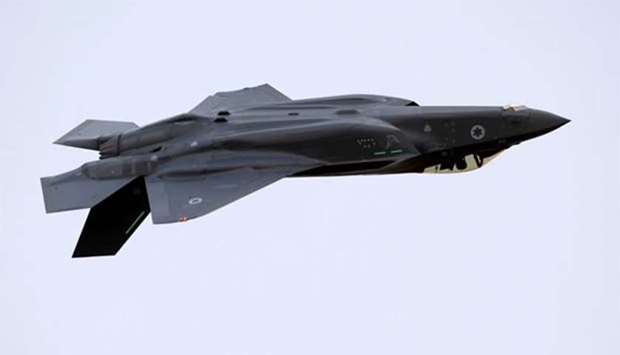 An Israeli Air Force F-35 fighter jet flies during an aerial demonstration at the Hatzerim Airbase in southern Israel. File picture