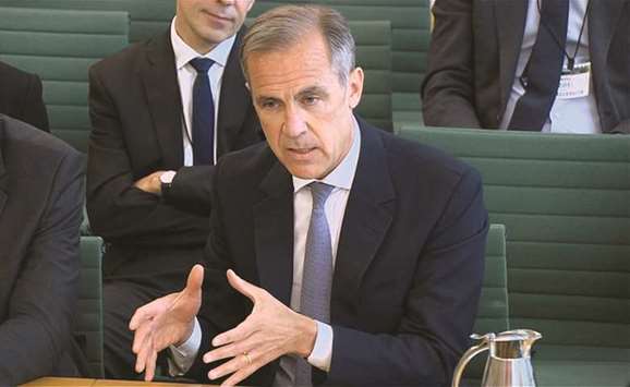 BoE governor Mark Carney speaks at Parliamentu2019s Treasury Committee in London yesterday. The bank left its key rate at 0.5% on May 10, but Carney has robustly defended his guidance, saying itu2019s conditional and well understood by households and businesses.