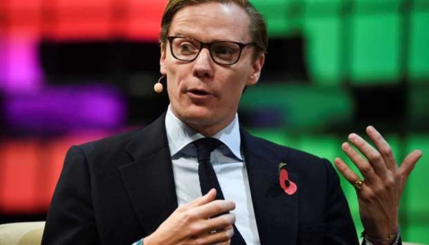 Cambridge Analytica's chief executive officer Alexander Nix gives an interview during the 2017 Web Summit in Lisbon.  File photo - November 09, 2017