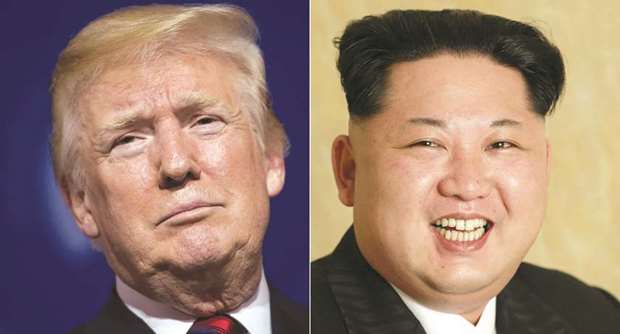 US President Donald Trump and North Korean leader Kim Jong-un: their planned June 12 summit in Singapore doomed.