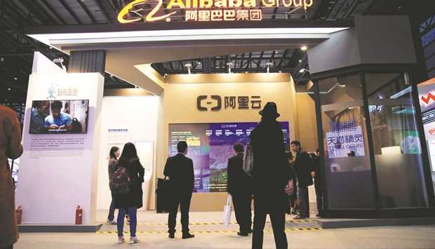 A sign of Alibaba Group is seen during the fourth World Internet Conference in Wuzhen, Zhejiang province. Selling Chinese depositary receipts equivalent to say about 1% of Alibabau2019s market capitalisation would mean raising $5bn in Shanghai or Shenzhen, marking what would be Chinau2019s largest share sale on the open market since 2009, according to Thomson Reuters data.