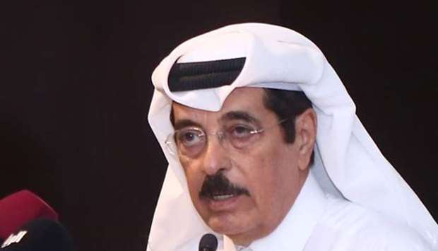 HE the Minister of State Hamad bin Abdulaziz al-Kuwari.
