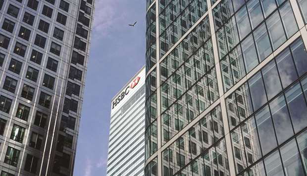 The HSBC bank is seen in the financial district of Canary Wharf in London. The bank has hired Deutsche Banku2019s Isabella Kwok as a managing director for Asian equity sales with a China focus, according to people familiar with the matter said.