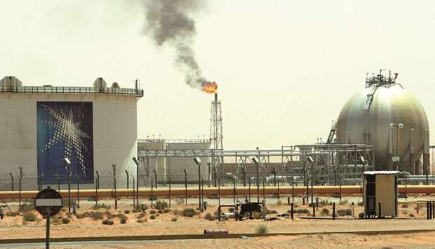 A gas flame is seen in the desert near the Khurais oilfield, Saudi Arabia (file). On Friday, Saudi Oil Minister Khalid al-Falih said his country shared the u201canxietyu201d of his customers.