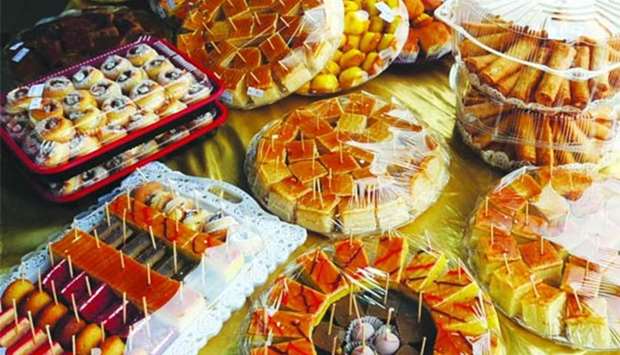 There is a wide variety of Arabic sweets to choose from. PICTURE: T K Nasar