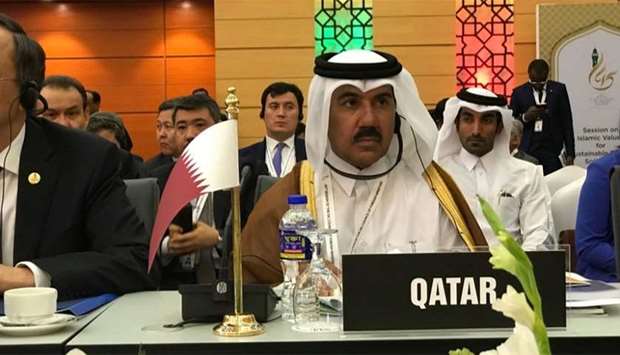 Secretary General of the Ministry of Foreign Affairs Dr Ahmed bin Hassan al-Hammadi attending the 45th Session of the Council of Foreign Ministers of the Organisation of the Islamic Co-operation (OIC) member-states, in Dhaka
