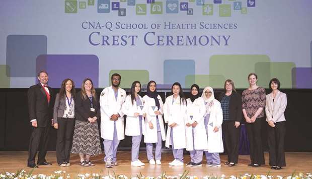 A selection of the crest recipients - this yearu2019s intake of medical radiography students.