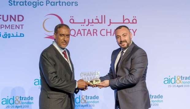 QC was honoured with the Change Maker Award at the Aid & Trade Conference and Exhibition