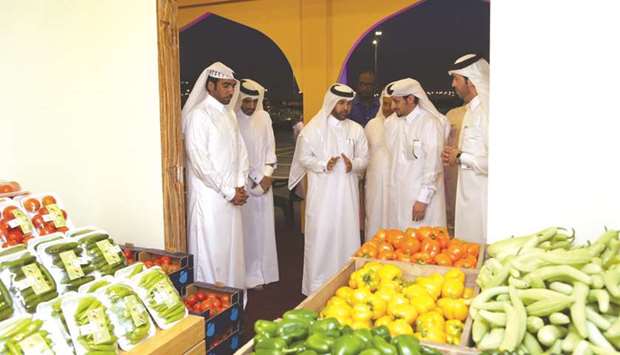 Officials tour Meerat Ramadan yesterday.