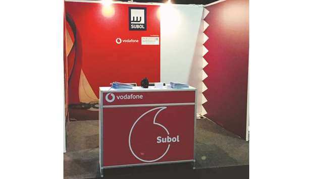 SUBOL at the Vodafone booth.